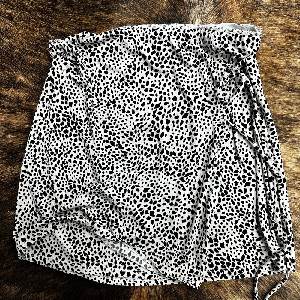 Windsor Black and White Animal Print Skirt